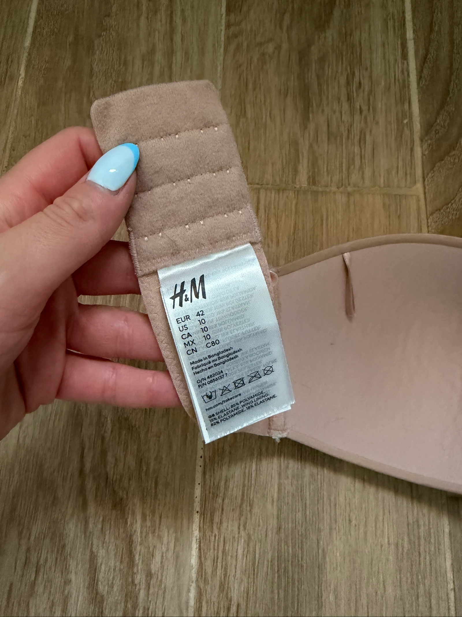 Sutiã sem aro invisível bege H&M – photo 3